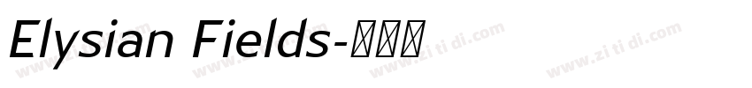 Elysian Fields字体转换